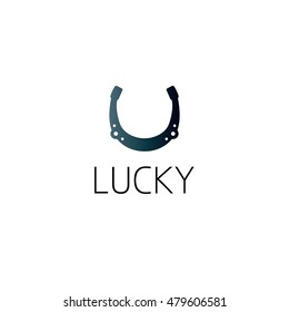 horseshoe logo graphic design concept. Editable horseshoe element, can be used as logotype, icon, template in web and print 