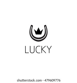 horseshoe logo graphic design concept. Editable horseshoe element, can be used as logotype, icon, template in web and print 