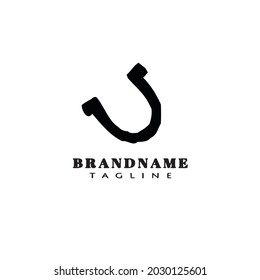 horseshoe logo icon design template modern vector