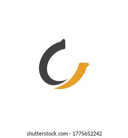 Horseshoe logo icon vector flat design 
