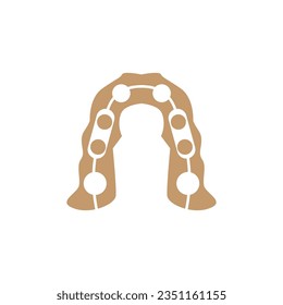 Horseshoe Logo Simple Vector Design Vintage Retro Western Illustrator Template