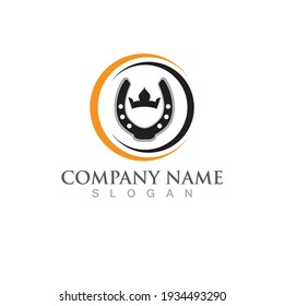 Horseshoe logo and symbol vector