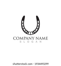 Horseshoe logo and symbol vector