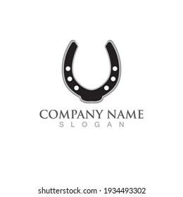 Horseshoe logo and symbol vector