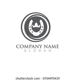 Horseshoe logo and symbol vector