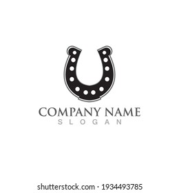 Horseshoe logo and symbol vector
