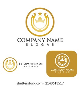 Horseshoe logo and symbol vector