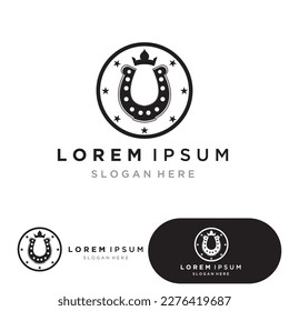 Horseshoe logo and symbol vector