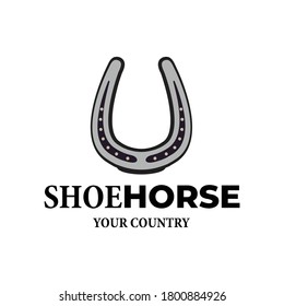 Horseshoe Logo. Vector concept illustration for design