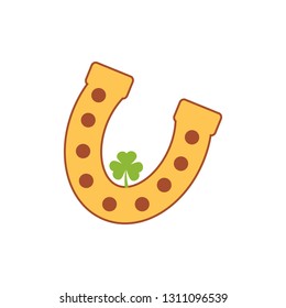 Horseshoe for luck and clover