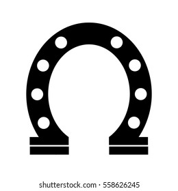 horseshoe luck isolated icon vector illustration design