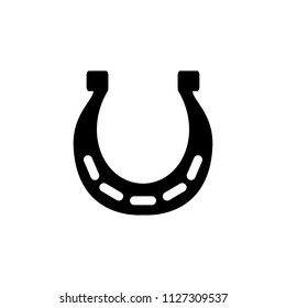 Horseshoe luck vector icon