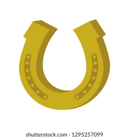 horseshoe lucky isolated icon