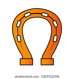 horseshoe lucky isolated icon