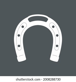 Horseshoe lucky quality vector illustration cut