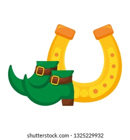 horseshoe lucky with shoes