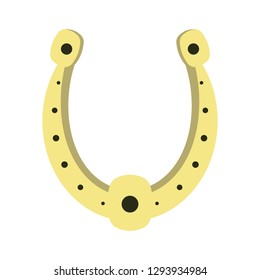 Horseshoe lucky symbol isolated