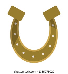horseshoe lucky symbol isolated