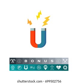 Horseshoe magnet icon