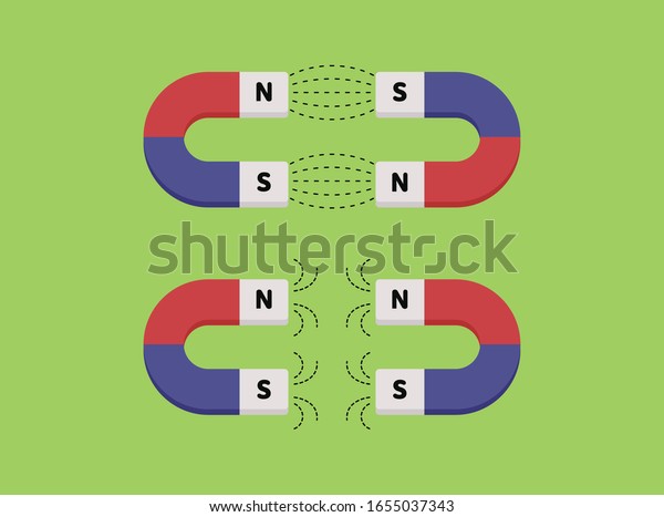 Horseshoe Magnet Magnet Icon Clip Art Stock Vector Royalty Free 1655037343