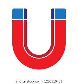 horseshoe magnetic icon-magnetic icon-physics sign-attraction sign-horseshoe illustration-polarity vector