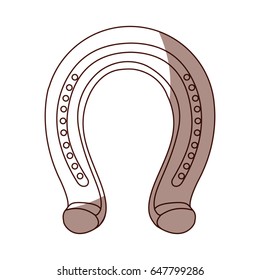 horseshoe metalic isolated icon