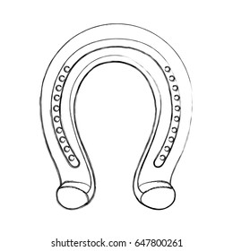 horseshoe metalic isolated icon