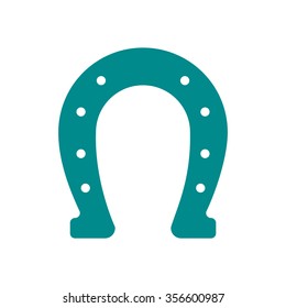 Horseshoe minimal flat vector icon