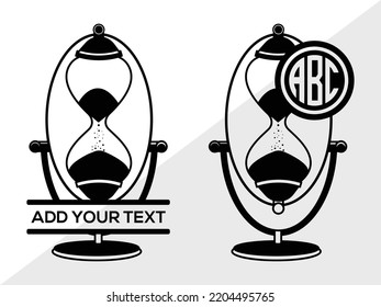 Horseshoe Monogram SVG Printable Vector Illustration