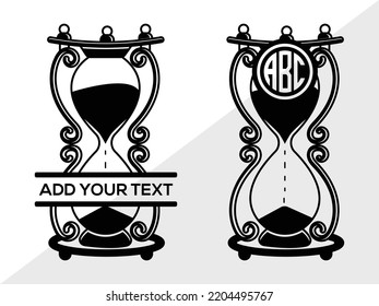 Horseshoe Monogram SVG Printable Vector Illustration