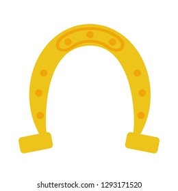 horseshoe on white background
