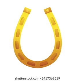 Horseshoe on white background. St. Patrick's Day