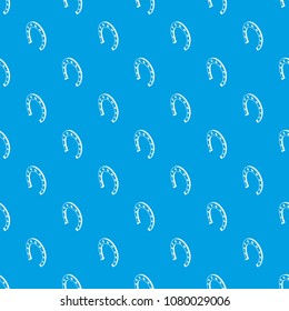 Horseshoe pattern vector seamless blue repeat for any use