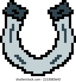 Horseshoe Pixel Item Virtual Item for Game or Graphics