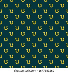 Horseshoe Seamless Pattern, Hand Drawn doodle background. Vector illustration.