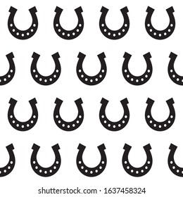 Horseshoe, seamless pattern, vector illustration.