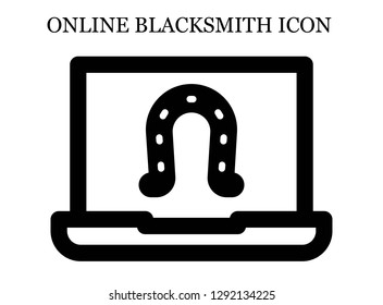 Horseshoe search icon. Editable Horseshoe search icon for web or mobile.