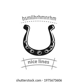 horseshoe simple vector icon. horseshoe simple vector icon. horseshoe simple vector icon. 