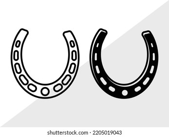 Horseshoe SVG Printable Vector Illustration