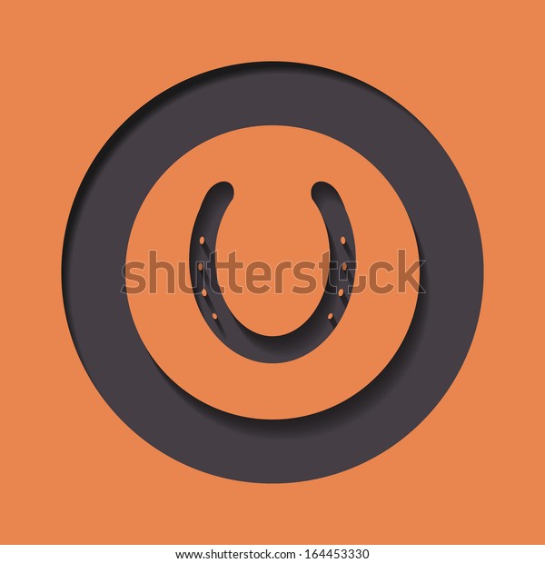 Horseshoe Symbol Icon Stock Vector (Royalty Free) 164453330 Shutterstock