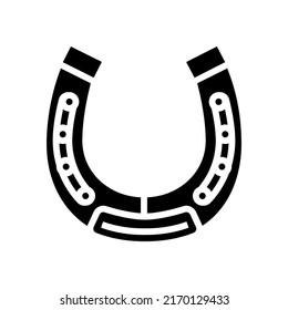 horseshoe tool glyph icon vector. horseshoe tool sign. isolated symbol illustration