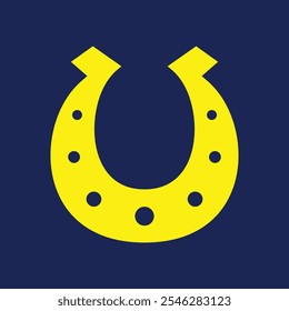 Horseshoe trendy artwork beautiful abstract vector illustration colorful applied design.eps