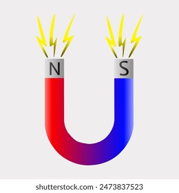Horseshoe U magnet physics science
