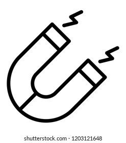 Horseshoe or u shaped magnet 