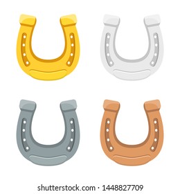 Horseshoe vector design illustration isolated on white background