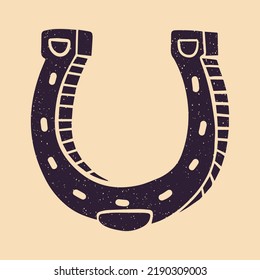 Horseshoe. Vector. Graphic elemet for logo, poster, t shirt design