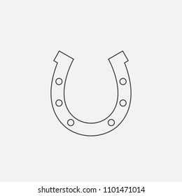 horseshoe vector icon