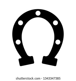 Horseshoe vector icon.