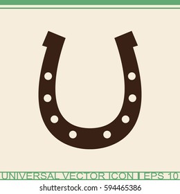 Horseshoe vector icon.