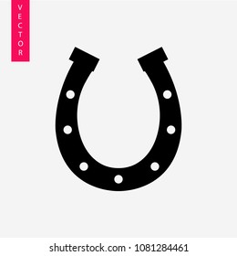 Horseshoe vector icon, logo